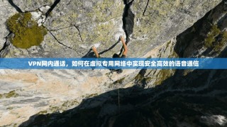 VPN网内通话，如何在虚拟专用网络中实现安全高效的语音通信