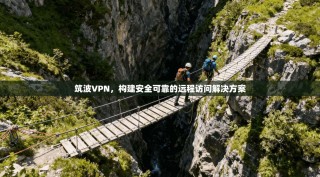 筑波VPN，构建安全可靠的远程访问解决方案