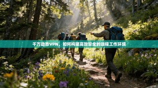 千万动态VPN，如何构建高效安全的远程工作环境