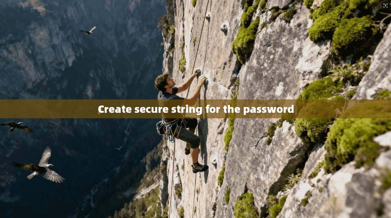 Create secure string for the password  第1张