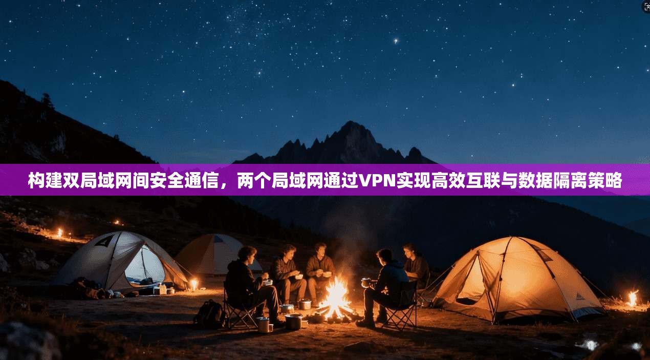 构建双局域网间安全通信，两个局域网通过VPN实现高效互联与数据隔离策略