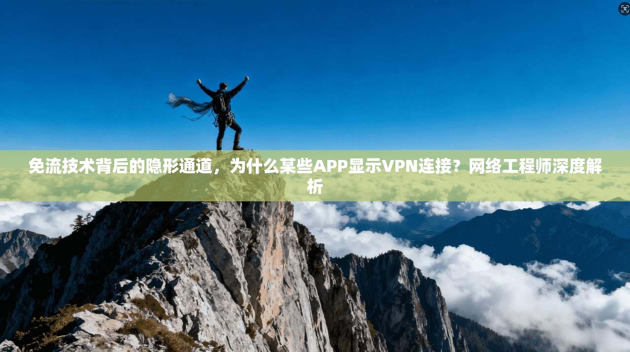 免流技术背后的隐形通道，为什么某些APP显示VPN连接？网络工程师深度解析