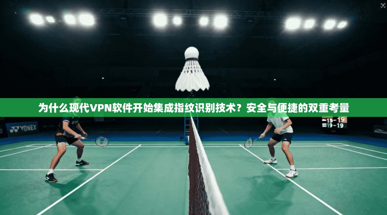 为什么现代VPN软件开始集成指纹识别技术？安全与便捷的双重考量