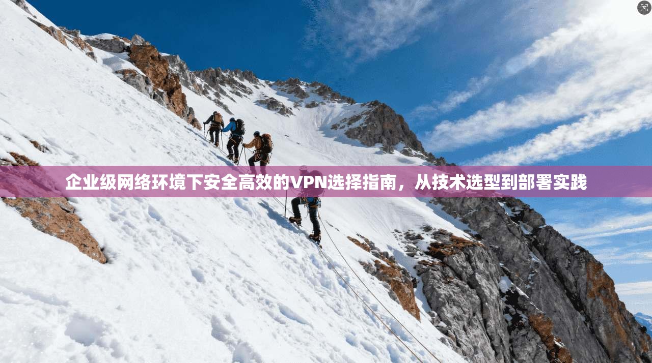 企业级网络环境下安全高效的VPN选择指南，从技术选型到部署实践