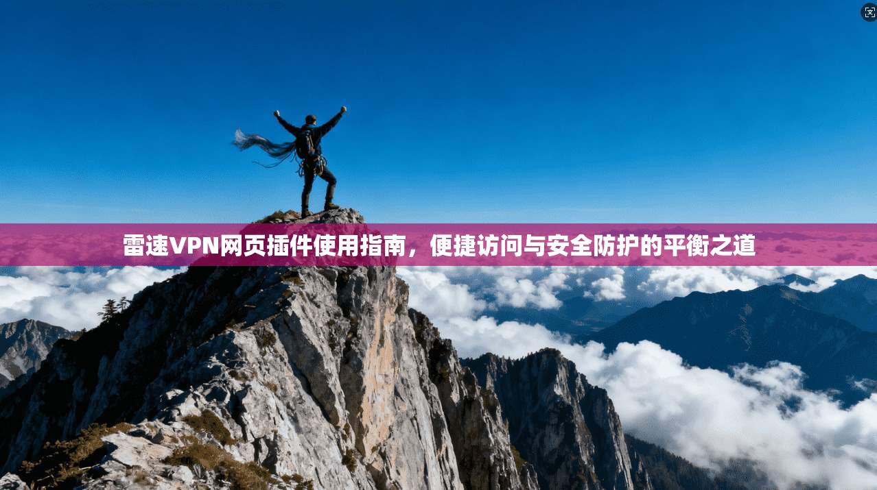 雷速VPN网页插件使用指南，便捷访问与安全防护的平衡之道