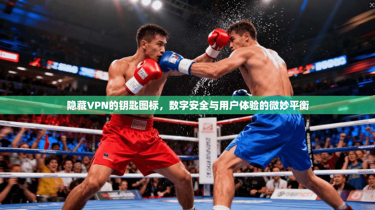 隐藏VPN的钥匙图标，数字安全与用户体验的微妙平衡