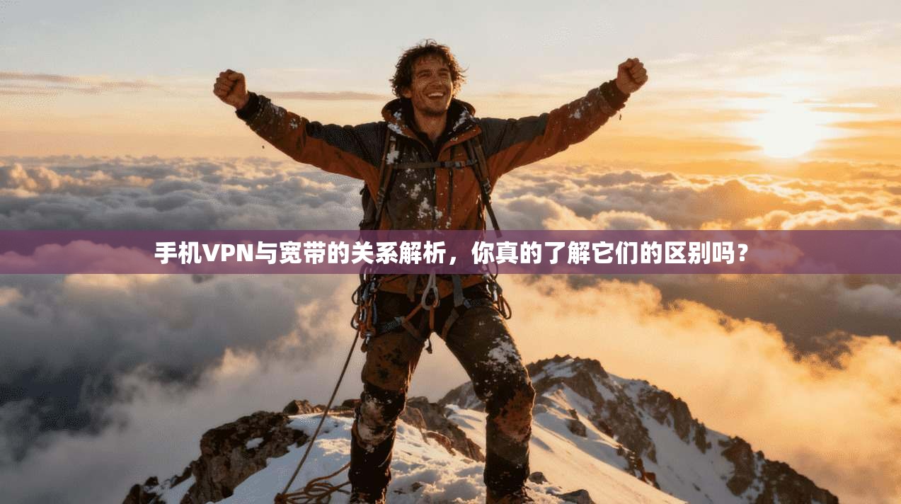 手机VPN与宽带的关系解析，你真的了解它们的区别吗？