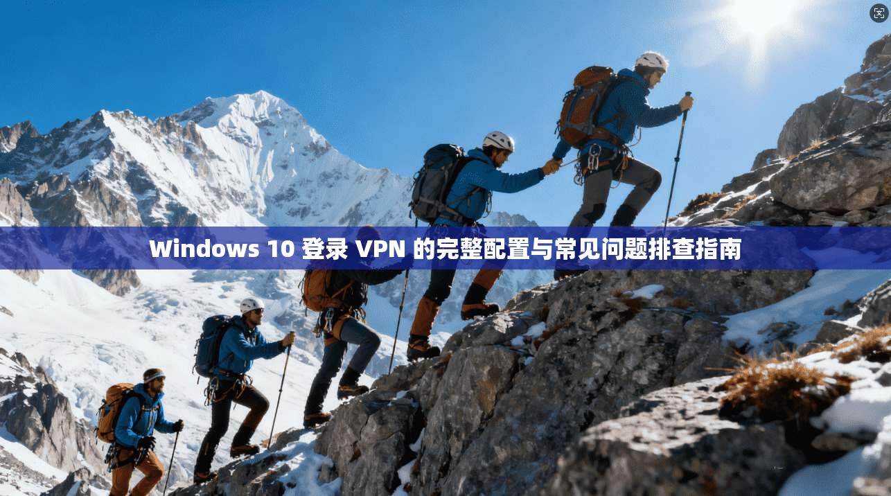 Windows 10 登录 VPN 的完整配置与常见问题排查指南