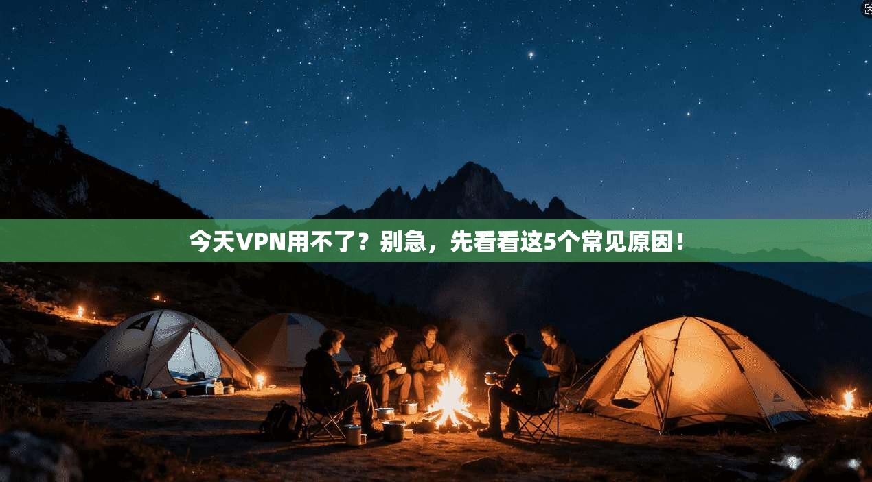 今天VPN用不了？别急，先看看这5个常见原因！
