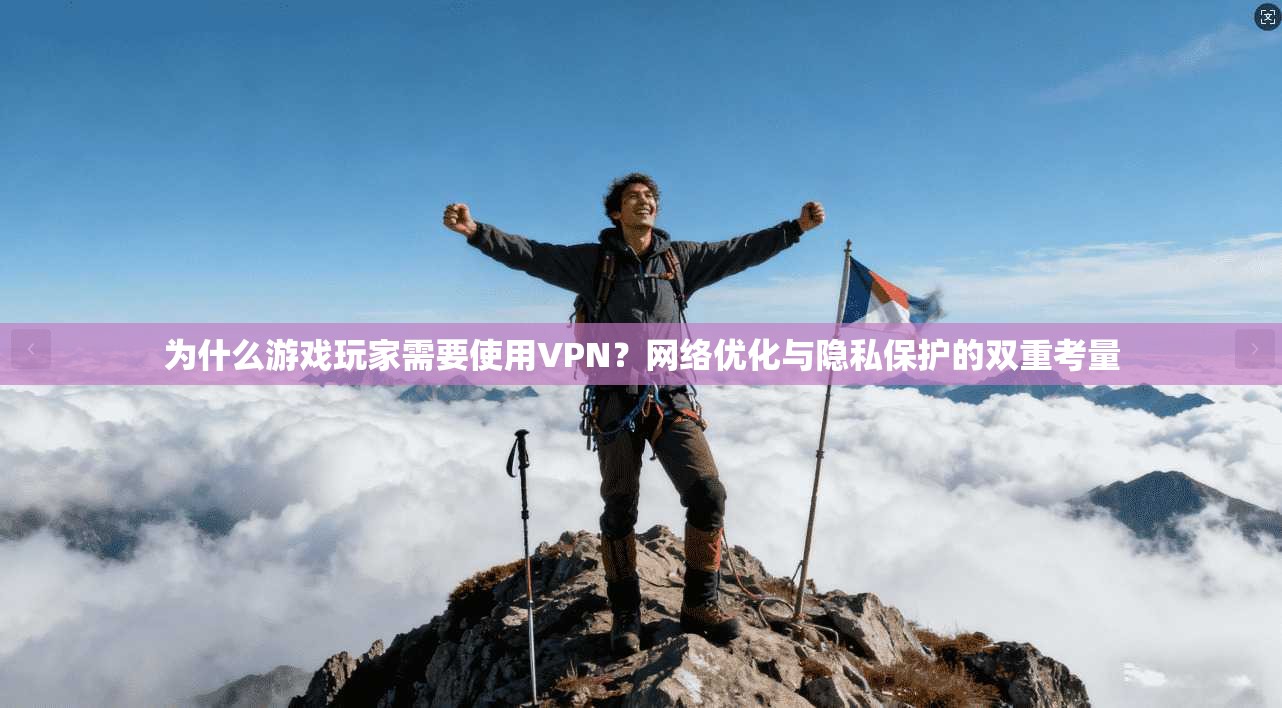 为什么游戏玩家需要使用VPN？网络优化与隐私保护的双重考量