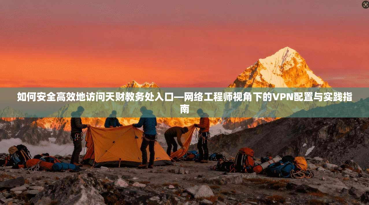 如何安全高效地访问天财教务处入口—网络工程师视角下的VPN配置与实践指南